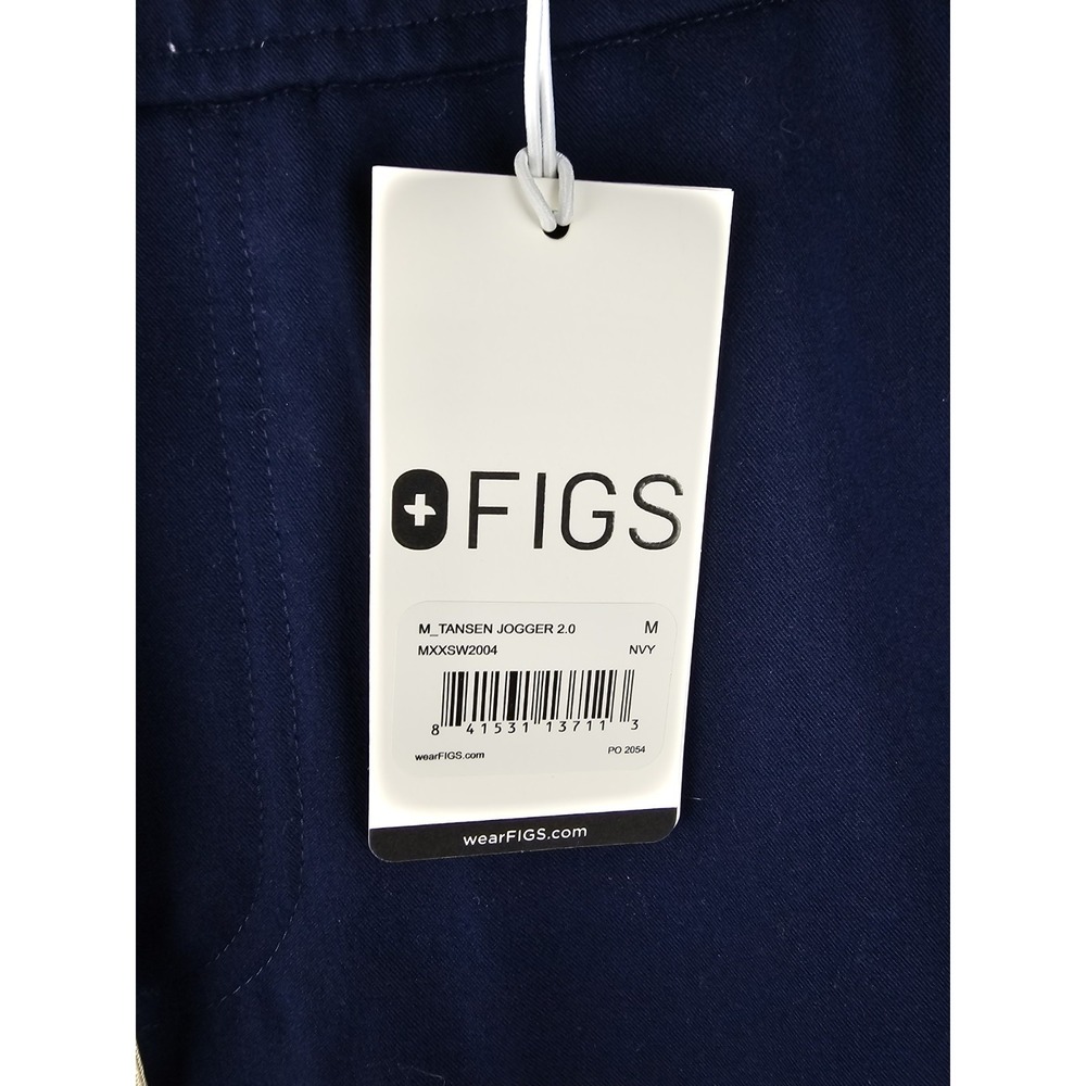 FIGS Tansen Jogger 2.0 Navy Pants Men Size Medium NWT Drawstring - Picture 2 of 13